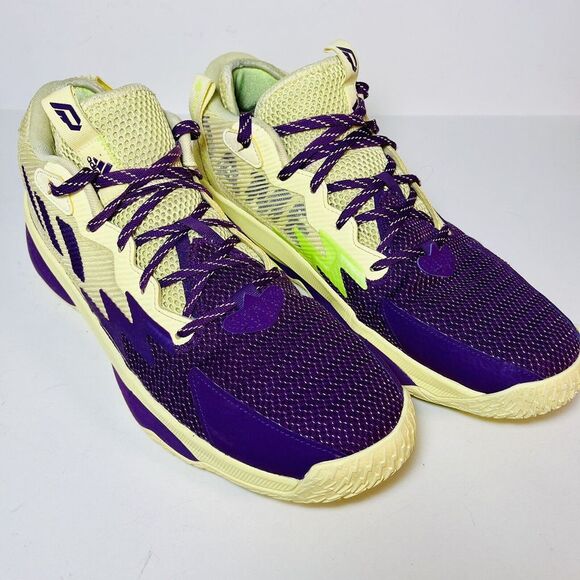 adidas Dame 8 Eight Dame Time‎ GY0383 Size 13.5 Lime Green & Purple Basketball - Picture 1 of 15
